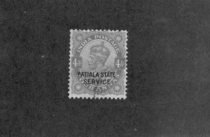 INDIA PATIALA STATE 033 USED BIN $0.50