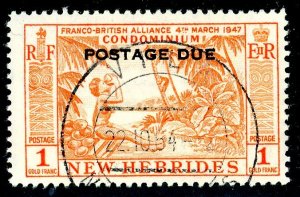 New Hebrides, Scott #J20, Used
