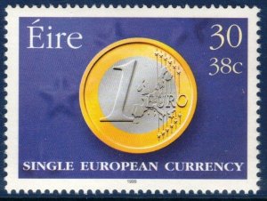 IRELAND 1999 Introduction of the Euro; Scott 1179; MNH