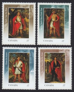 FOUR INDIAN KINGS = NATIVE = SET of 4 stamps from SS * CANADA 2010 #2383b MNH