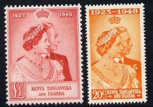 Kenya, Uganda & Tanganyika 1948 KG6 Royal Silver Wedding ...