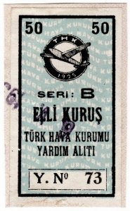 (I.B) Turkey Revenue : Aeroplane Fund 50bk (Turkish Air Association)