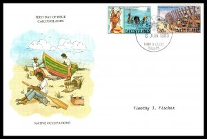 Caicos Island 15-16 Typed FDC
