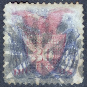 #121 Used, VF, 4 wide margins (CV $375 - ID25575)