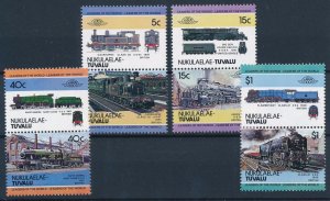 [63588] Tuvalu 1984 Steam Locs - Trains - Railways Nukulaelae MNH