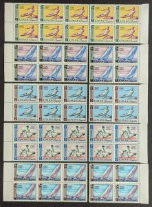 EDW1949SELL : AJMAN 1965 Scott #27-36 Olympics 10 Cplt sets All VF MNH. Cat $71.