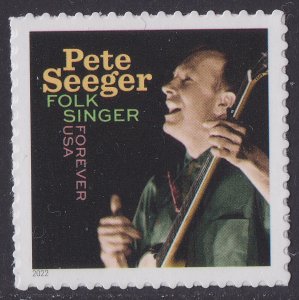 US 5708 Music Icons Pete Seeger forever single (1 stamp) MNH 2022 