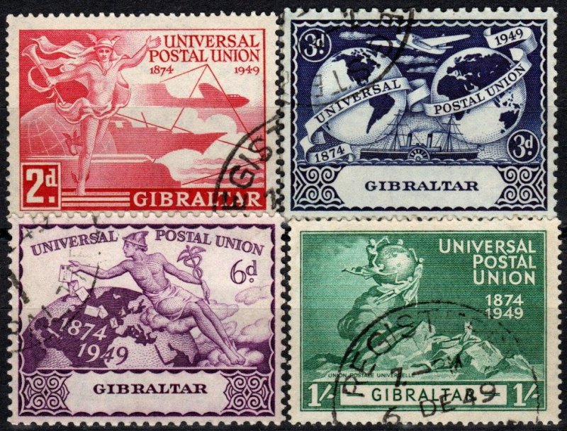 Gibraltar #123-6  F-VF Used CV $8.75 (X1321)