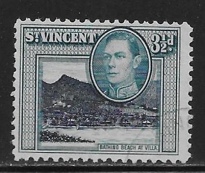 St. Vincent 146A 3 1/2d Villa Beach single Used