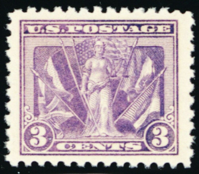 537, Mint XF/Superb NH 3¢ JUMBO GEM Stamp - Stuart Katz