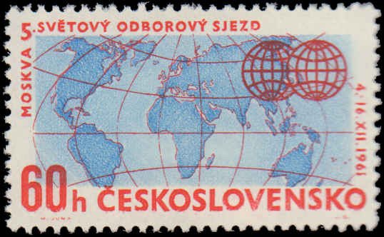 Czechoslovakia #1081, Complete Set, 1961, Maps, Never Hinged