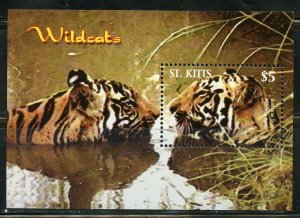 ST. KITTS WILDCATS  SOUVENIR SHEET & SHEET  MINT NH