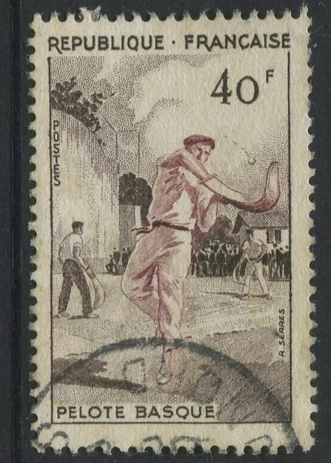 France - Scott 802 - General Issue -1956 - FU - Single 40fr Stamp