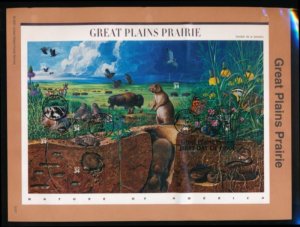 USPS 2001 SOUVENIR PAGE 34c GREAT PLAINS PRAIRIE #3506