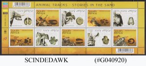 SOUTH AFRICA - 2006 ANIMAL TRACKS-STORIES IN THE SAND MIN/SHT MNH