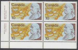 Canada - #691 US Bicentennial Plate Block - MNH