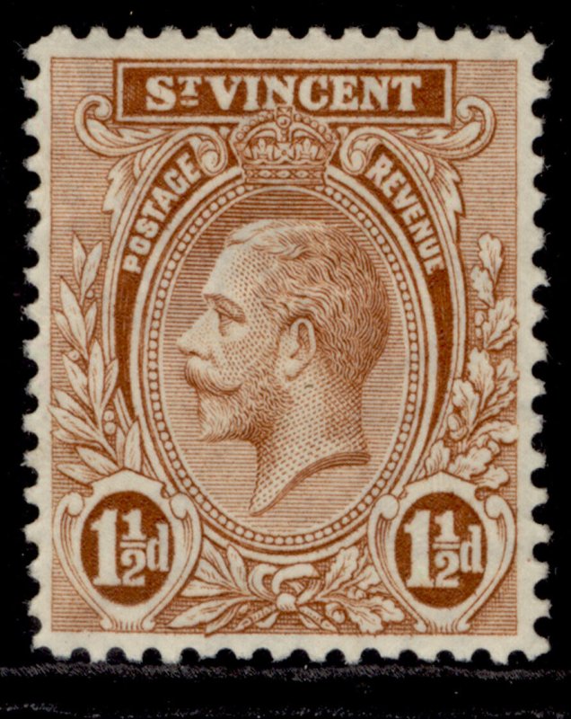 ST. VINCENT GV SG132b, 1½d brown, M MINT.