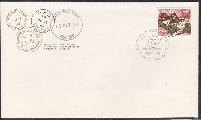 Canada # 1094, Canadian Forces Postal Service 75th, First Day Cover
