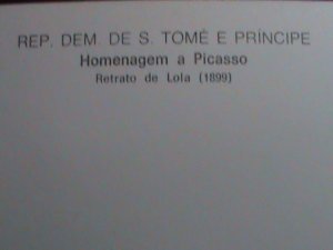 ​ST. THOMAS 1982 MAXI CARD-FAMOUS PAINTING BY PICASSO   MC CARD-MNH VERY FINE