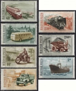 Hungary 1141-1147 (mh set of 7) transportation issue (1955)