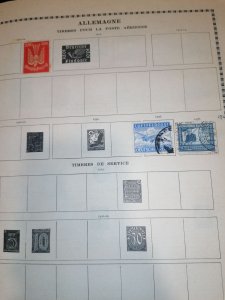 Old Yvert album with many stamps inside
