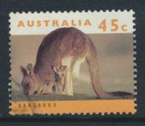 Australia SG 1454  Used  pale orange insc Type I - wildlife Kangaroo