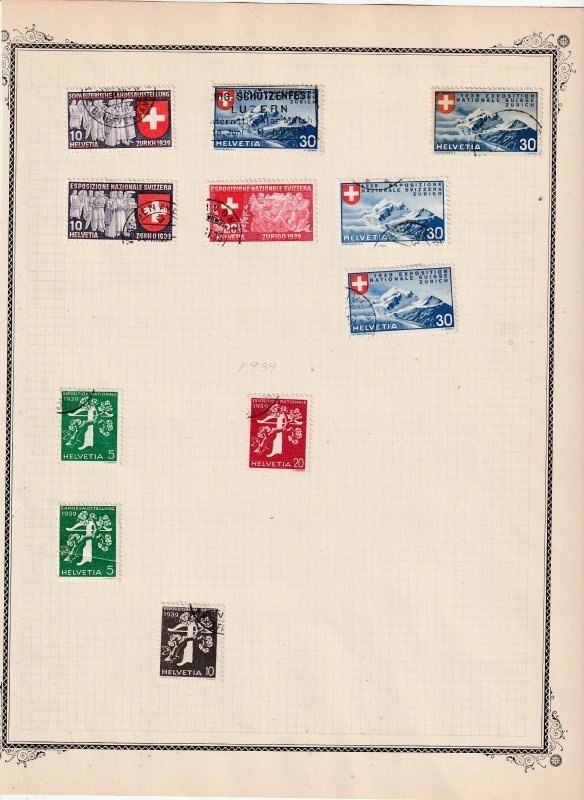 Switzerland Collection A - 10 Scans, All the stamps are in the scans.