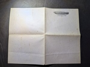 Mint Germany Pre 1914 Unused Zeppelin Stationery and Envelope