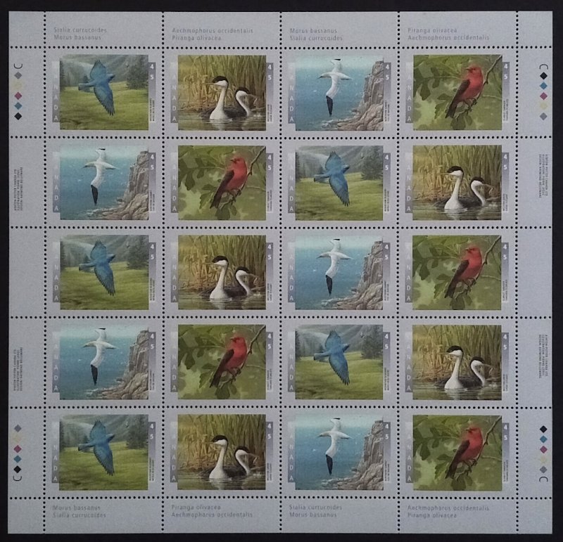 Canada 1594ii|BK241b Birds of Canada Sheets and Booklets Complete MNH
