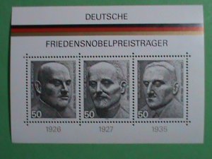 GERMANY STAMP: 1975 SC#1203 NOBEL PRICE WINNERS OF GERMANY-MNH STAMP S/S