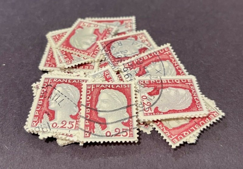 ~~VINTAGE TREASURES~~  (50% of sale is donated) --(10 stamps) - :  France Stamp