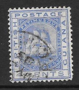 British Guiana Scott #109 Used 4c  Ship  2017 CV $6.50