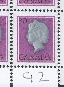 ** Rare ** Canada #791a Varieties in rows 9 & 10 MNH **Free Shipping**