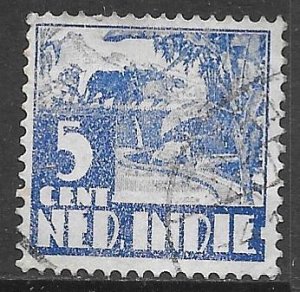 Netherlands Indies 170: 5c Rice Field, used, F-VF