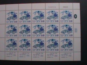 ​ISREAL-1969 SC#397 JEWISH NEW YEAR-NOAH SANDING OUT THE DROVE MNH SHEET VF-