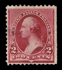 GENUINE SCOTT #219D VF MINT 1890 ABNC 2¢ TRUE LAKE COLOR SCV $590 - ESTATE SALE