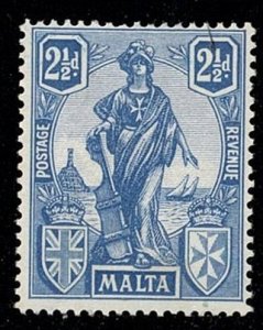 Malta #104 MH 2-1/2d statue off ctr