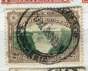 RHODESIA; 1930s early Victoria Falls issue fine used 2d. value fair Postmark