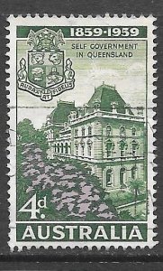 Australia 333: 4d Queensland Self-Government, used, VF