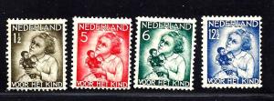 Netherlands Semipostal Scott #B73-76 MLH