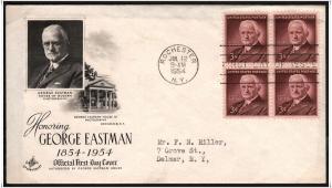 SC#1062 3¢ George Eastman FDC B/4 (Addressed/Art Craft)