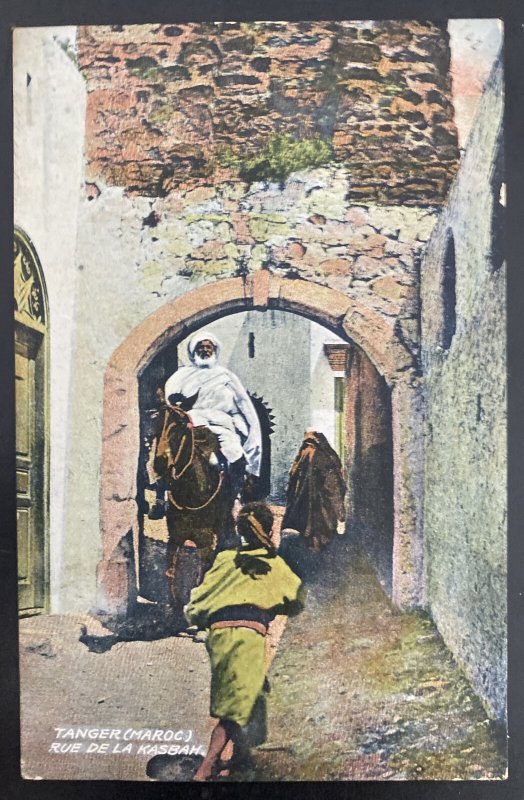 1913 Tangier British Morocco Agencies Postcard Cover To Lancaster England Kasbah