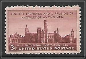 US #943 Smithsonian Institute MNH