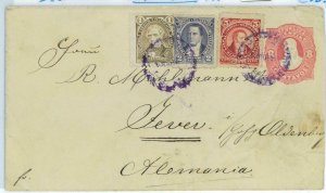 BK1767 - ARGENTINA - POSTAL HISTORY - STATIONERY Cover to Oldenburg GERMANY