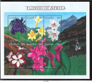 Lesotho #1236-1238  Flowers of Africa  sheets of 6 (MNH) CV $21.00