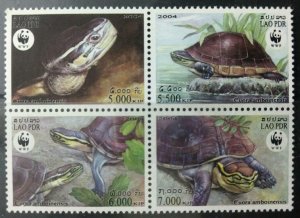 2004 Laos 1927-30VB WWF / Reptiles 10,00 €