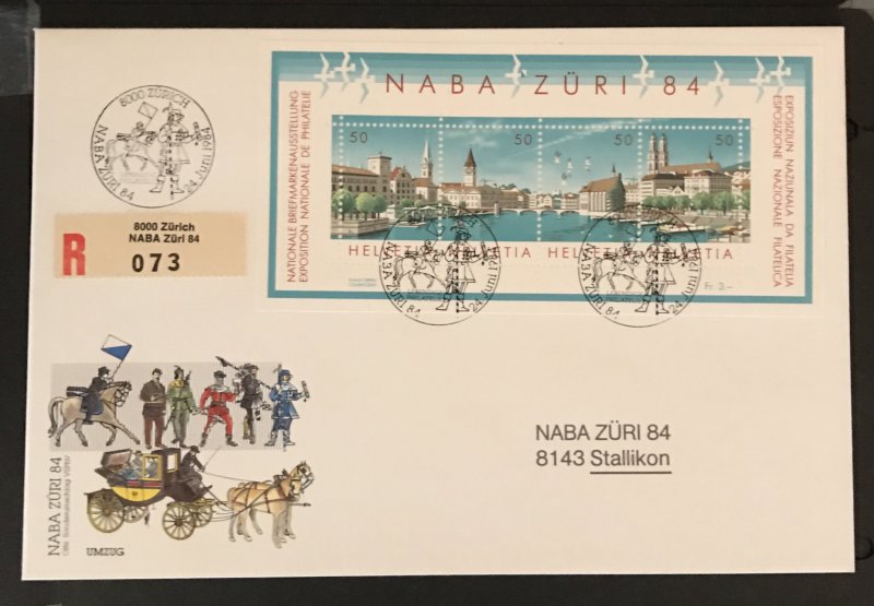 Switzerland 1984 #749 FDC  on Oversized envelope