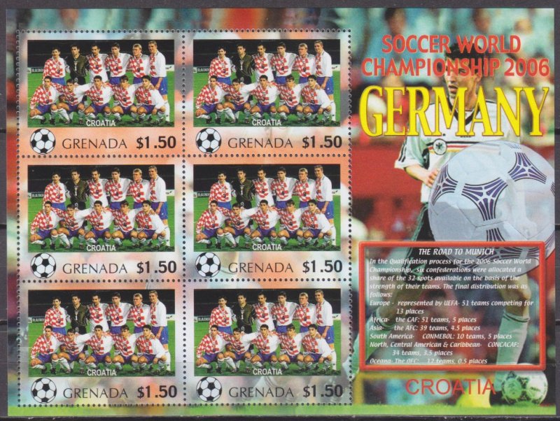 2006 Grenada 5727KL 2006 FIFA World Cup Germany( Croatia ) 9,00 €