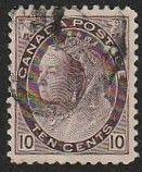 Canada   1898-12 Victoria   10-cent   Sc# 83Used