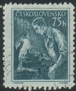 Czechoslovakia #650 - Lathe Operator - Used